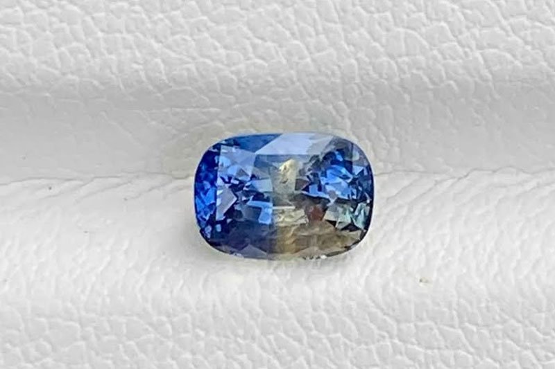 Bi Color Sapphire Sri Lanka – Cushion Shape Heated 1.40ct