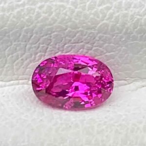 Ceylon Hot Pink Sapphire – Oval Cut Unheated Gemstone 0.60ct