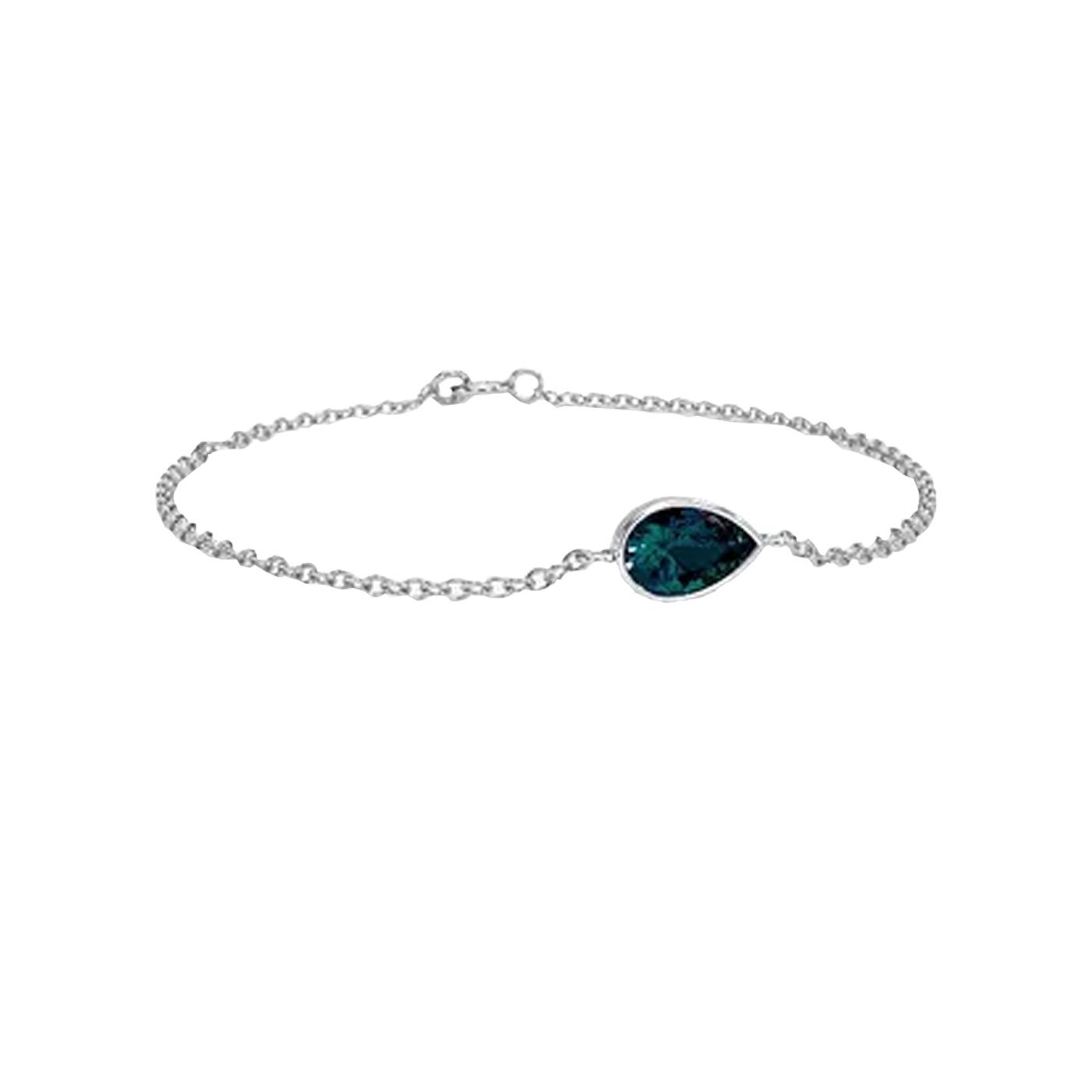 London Blue Topaz Bracelet in Silver – 1.10ct